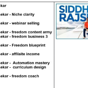 Siddharth Rajsekar Courses Bundle