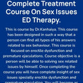 Complete Treatment On S*x Issues – ED Therapy By Dr Kanhaiya Kachchhawa