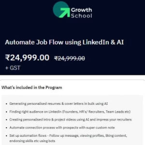 Growth School – Automate Job Flow Using LinkedIn & AI