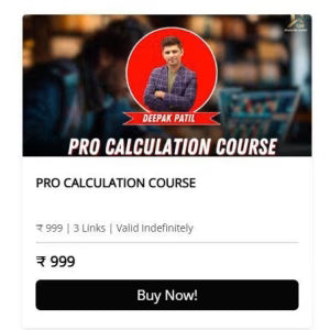 11% Club – Deepak Patil – PRO CALCULATION COURSE