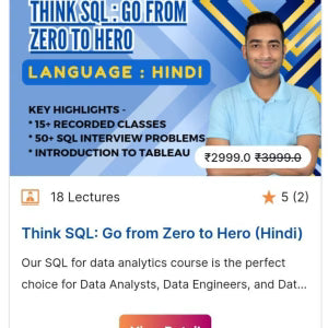 Think SQL – Go From Zero to Hero