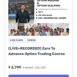 Trade with Vikas Course – Zero to Advance Option Trading Course