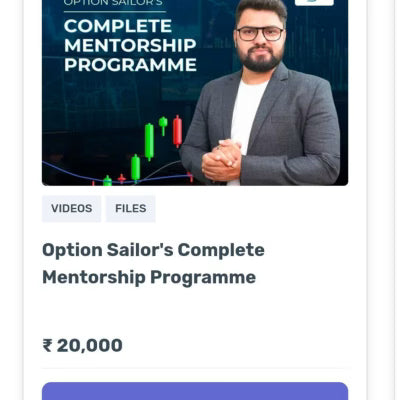 Option Sailor Course – Complete Mentorship Program