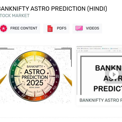 Keval Shah Course Banknifty Astro Prediction (HINDI) Course