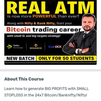 Neta Academy Course Real Atm 2.0 Startegy – We make Trader Premium Course
