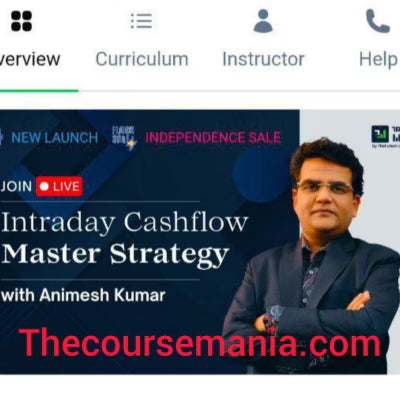 Intraday Cashflow Master Strategy By Animesh Kumar Course