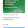 Momentrade Course Intraday Order flow Course Hindi