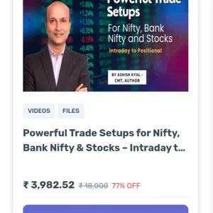 Ashish Kyal Course Powerful Trade Setups for Nifty, Bank Nifty & Stocks – Intraday