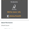 Ankur Patel Mentorship Batch Jan 2024