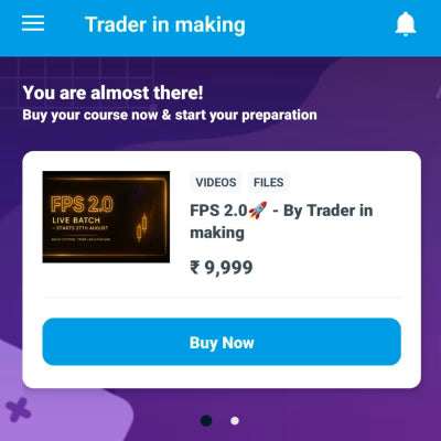 Trader in Making Course FBS 2.0