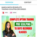 Monika India bull March Batch complete Trading + Scalping Course