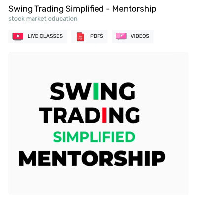 Ankur Patel Swing Trading Simplified – Mentorship