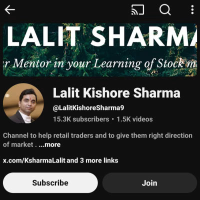 Lalit Kishore Sharma Elliot Wave Course – Sep 2025