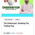 Biharidas Trading The Chakravyuh : Breaking The Trading Trap