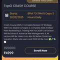 TopG CRASH COURSE 2025 December