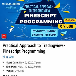 Practical Approach to Tradingview Pinescript Programming By M RAJANDRAN