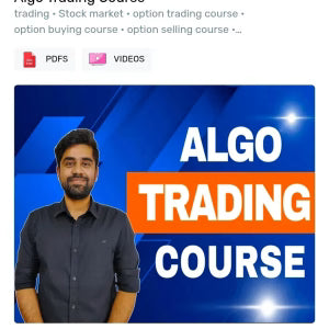 Harshith Bhardwaj Algo Trading Course