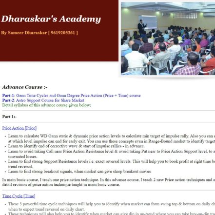 Sameer Dharaskar Gann Time Cycle And Price Action – Copy