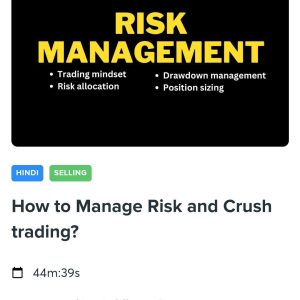 Trade With Sidharth How to Manage Risk and Crush Trading Course