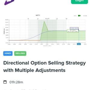Trade With Siddhant Directional Option Selling Strategy with Multiple Adjustments Course