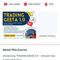 Bengal trader course Trading Geeta 1.0 – Advance Mentorship