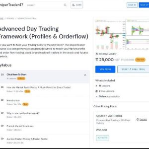 SniperTrader47 Angad Mutha – Advance Day Trading Framework ( Profiles & Orderflow )